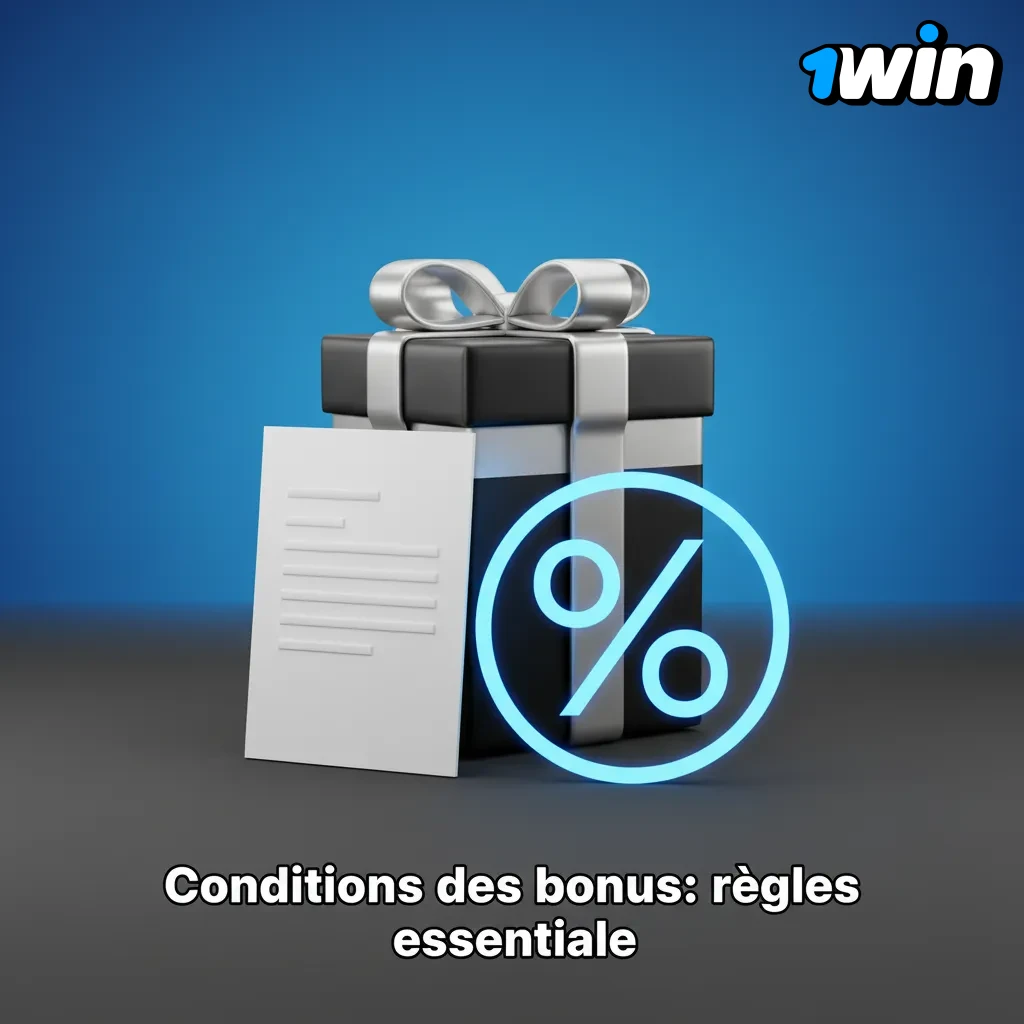 Affiche 'Conditions des bonus': 18+, dépôt min., wagering, jeux éligibles, mise max, délais, KYC.