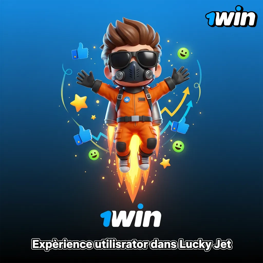 Interface Lucky Jet: courbe multiplicateur, bouton Cash Out, mises 1 clic, auto cash-out, historique, gros boutons mobile.