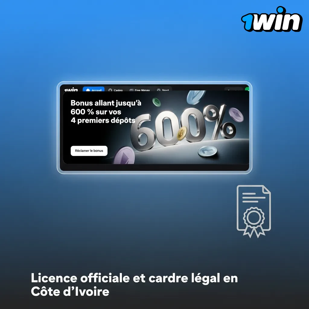 Licence Curaçao eGaming (2018), paris en ligne autorisés en Côte d’Ivoire selon la loi, SSL et jeu responsable.