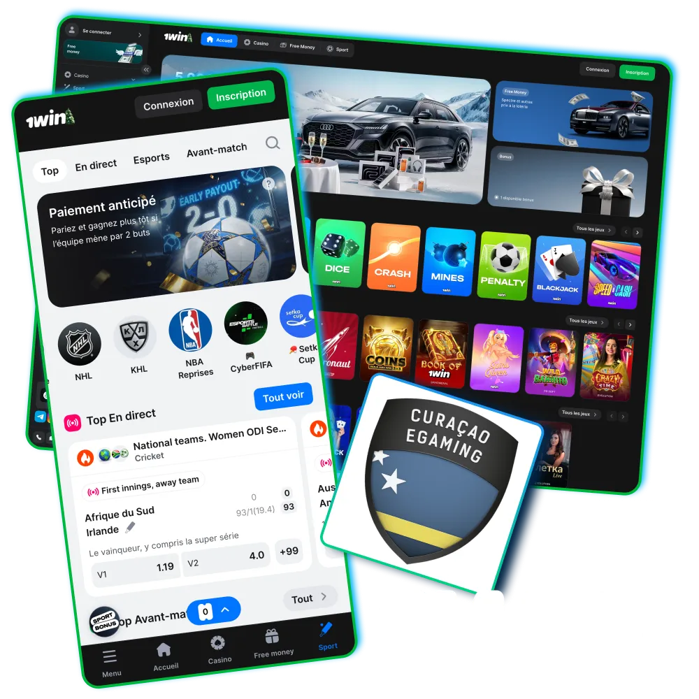 1win casino et paris sportifs Côte d’Ivoire.