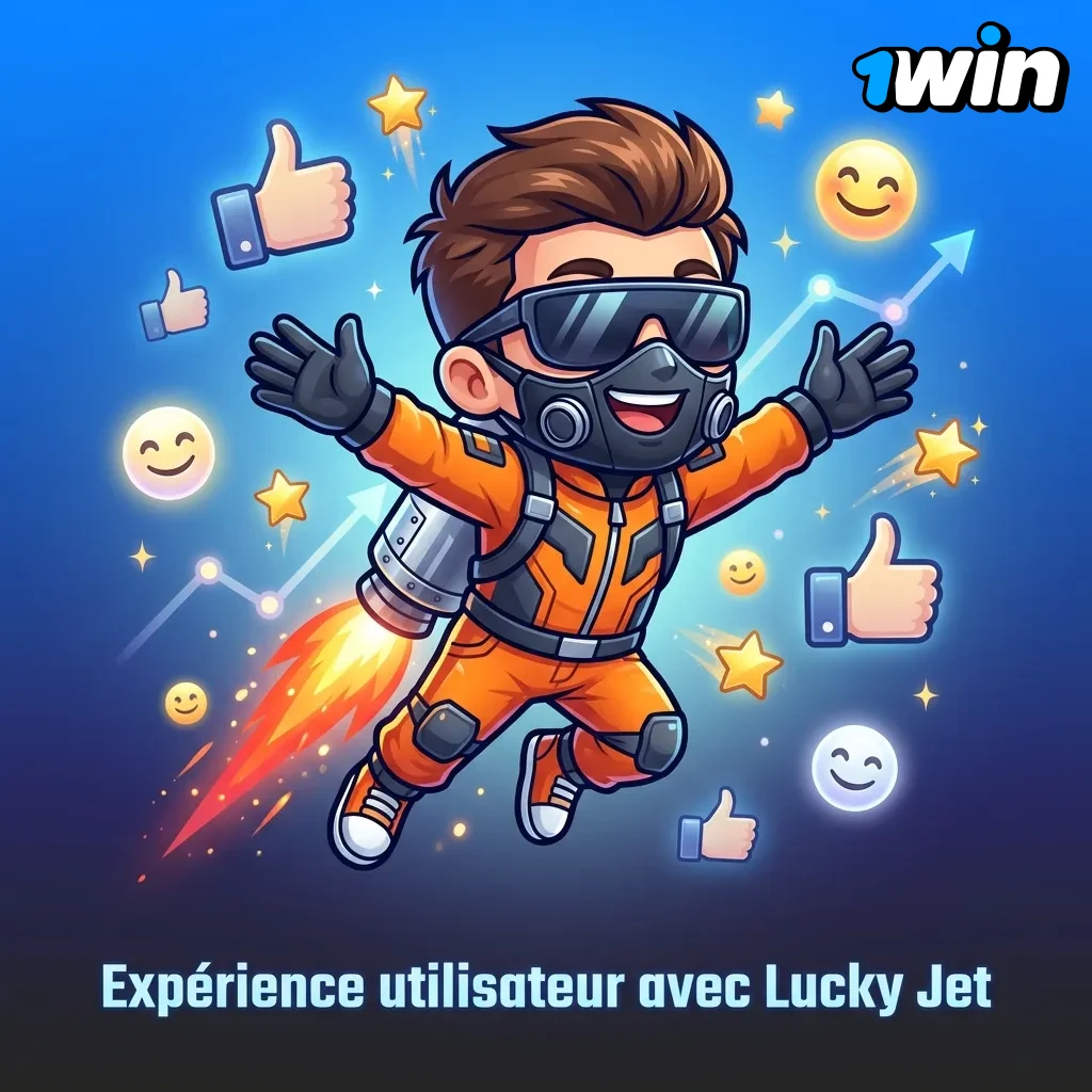 Lucky Jet game interface showing clear controls, real-time multiplier display, and jetpack graphics on screen