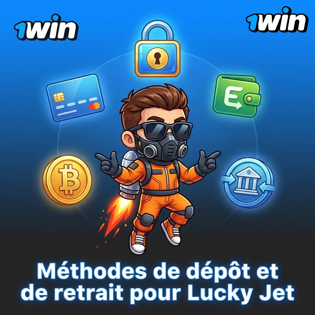 Lucky Jet payment methods showing Orange Money, Wave, crypto, and card options with transaction limits display