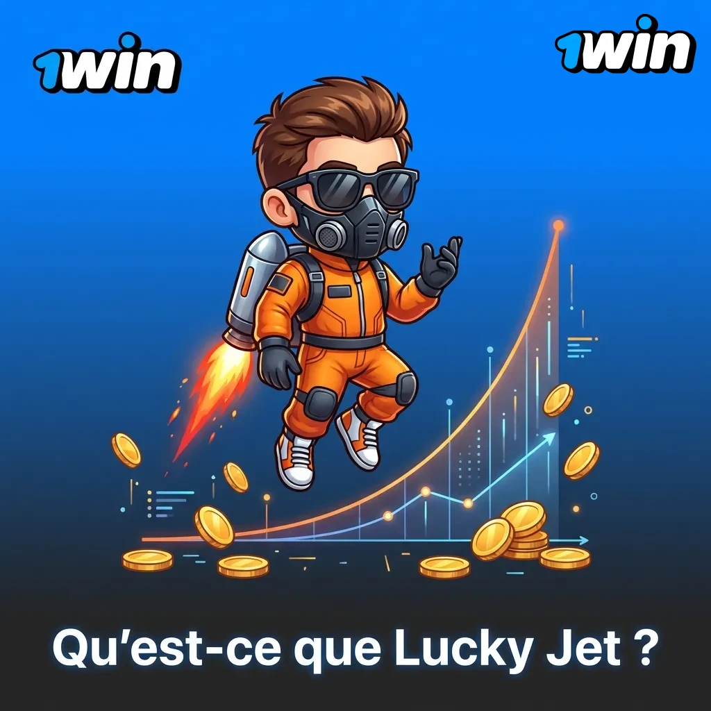 Lucky Jet jetpack character ascending with multiplier display in crash-style betting game