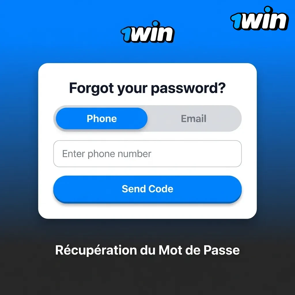 Password recovery screen showing reset form with email field and verification code entry options