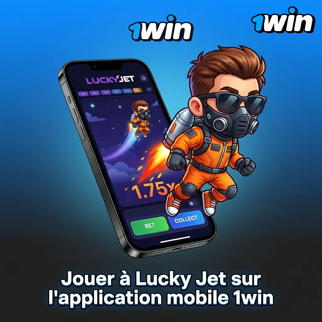 Lucky Jet mobile app on 1win for Android and iOS with optimized interface for betting and withdrawals on the go