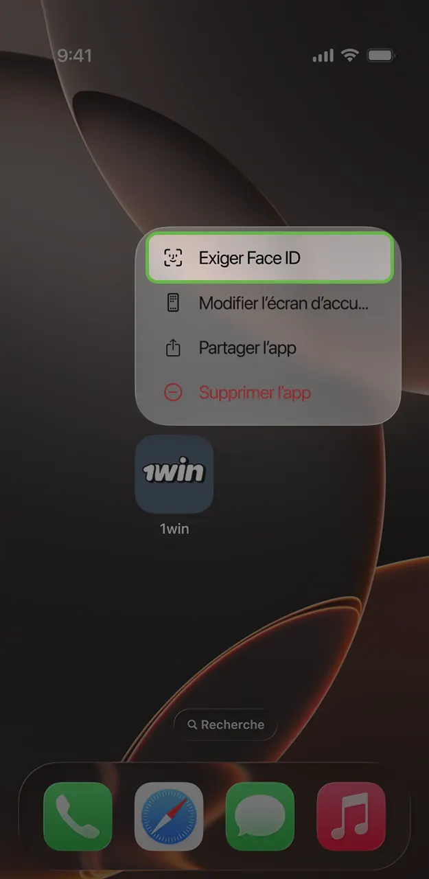 Téléchargez l'application 1win sur iOS.