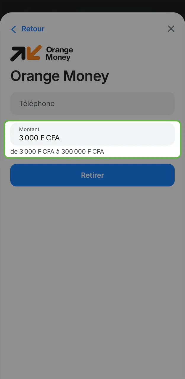 Veuillez fournir vos informations de paiement pour effectuer un retrait sur 1win.
