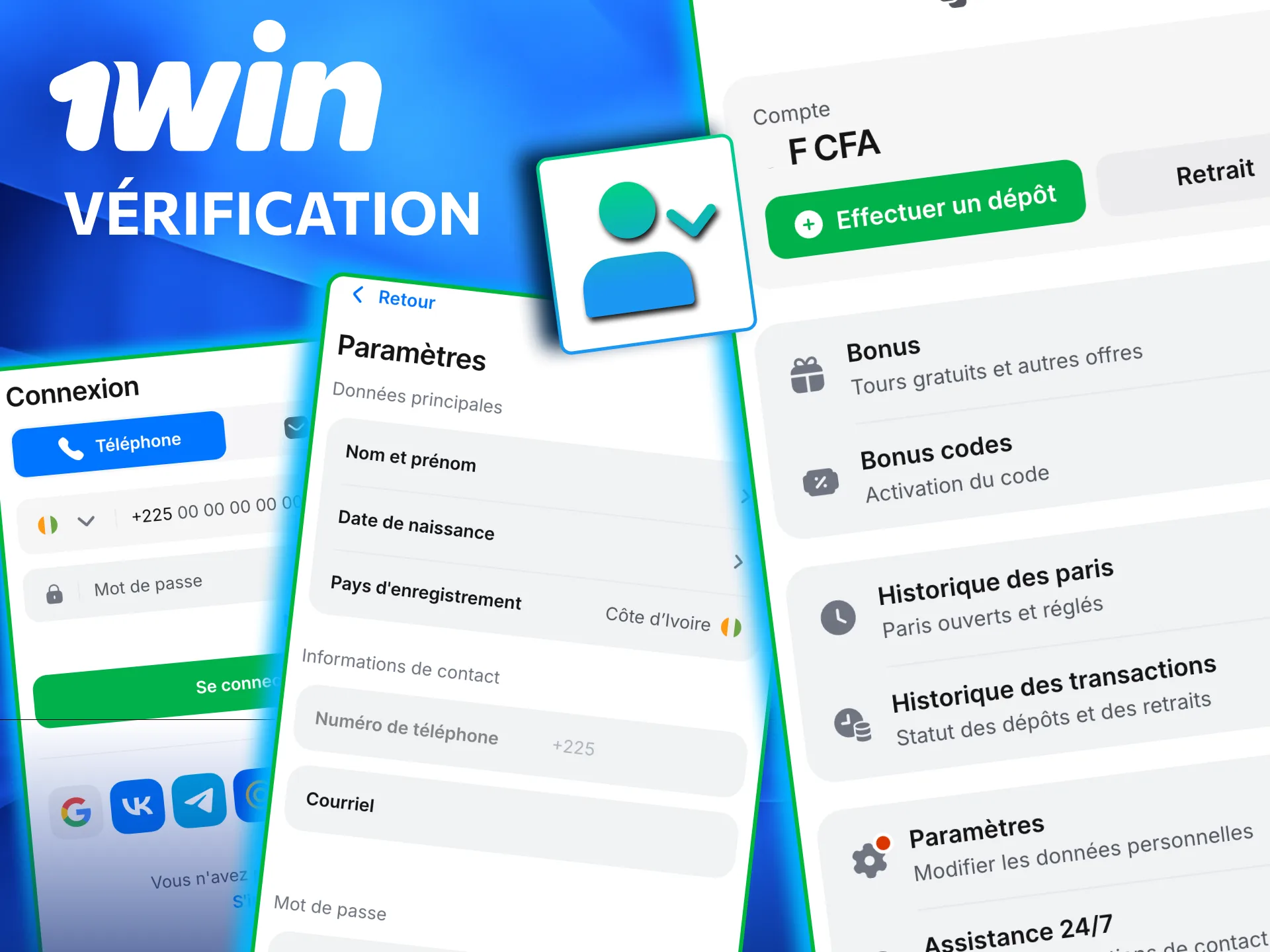 Vérification 1win Côte d’Ivoire protège accès et garantit retraits rapides.